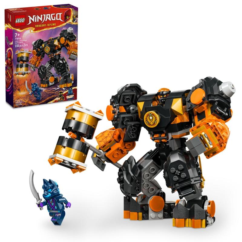 くるみるく　Nigi-Earth LEGO NINJAGO Cole's Elemental Earth Mech - Brinquedo com